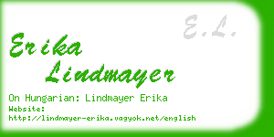 erika lindmayer business card